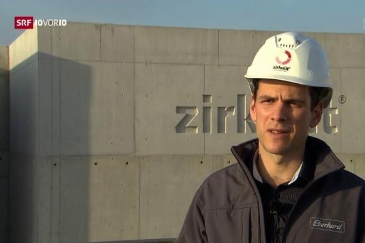 SRF 10 vor 10 - die Idee: der erste Beton, der CO2 schluckt.